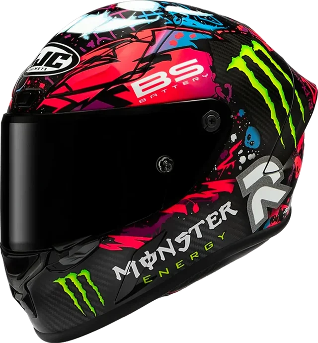 HJC Rpha1 V2 Carbon Helmet Funky Diablo MC8 Gloss