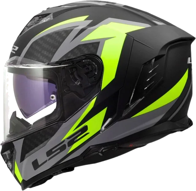 LS2 FF818 STORM III DYNAMO BLACK H-V YELLOW