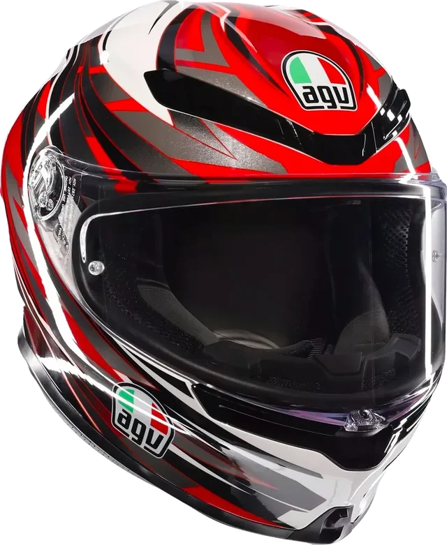 Agv K6 S E22.06 Helmet Reeval White/Red/Grey Gloss