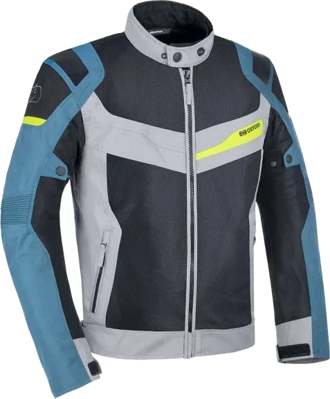 Oxford Products Dakar D2D Air Jacket Silver Blue Fluo, Blue