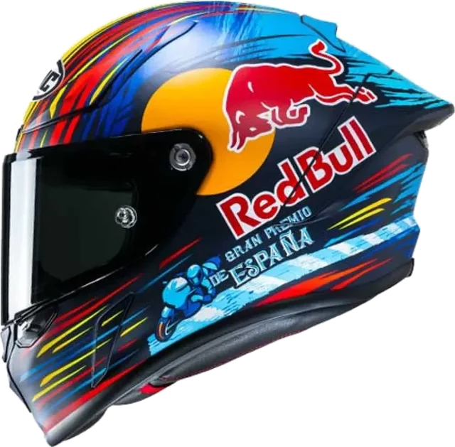 HJC Rpha 1 Red Bull Jerez GP Full Face Helmet, Blue / Red / White