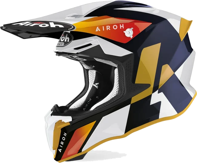 Airoh Twist 2.0 Lift Gloss White, White/Black/Orange