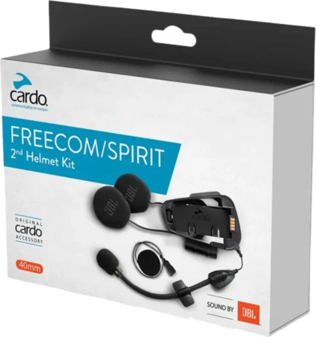 Cardo Freecom/Spirit 2nd Helmet JBL Kit Communication Head Set Accessories, black