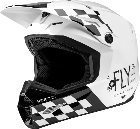Fly Racing Kinetic Lite Rival Helmet, Gloss White/Black