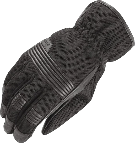 Highway 21 Turbine Vented Leather/Textile Gloves, Black