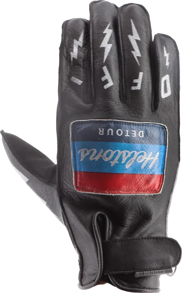 Helstons Detour Gloves, black/white
