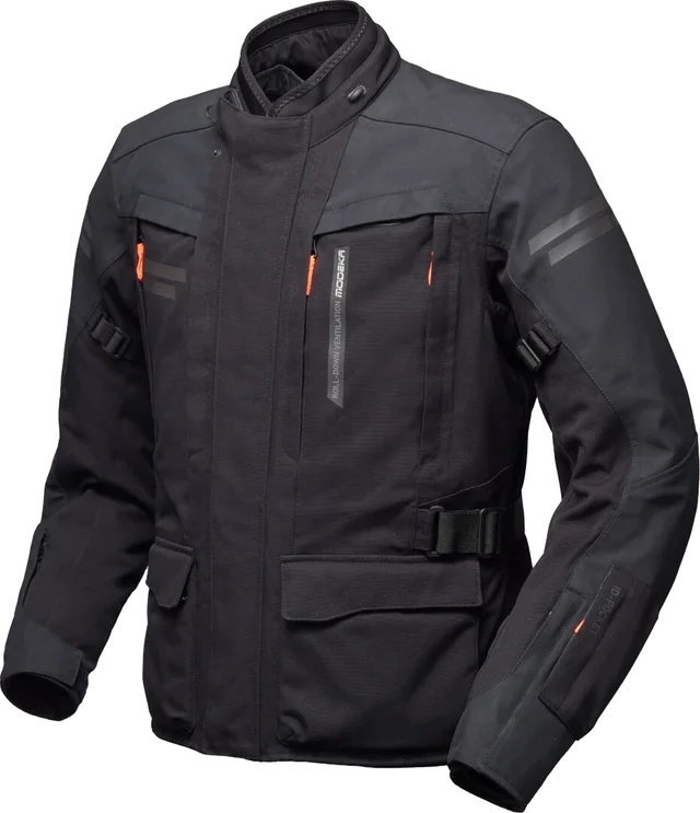 Modeka Paneo LT waterproof Motorcycle Textile Jacke, black