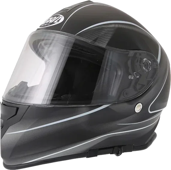 Vcan V127 Lightning Helmet, Black White