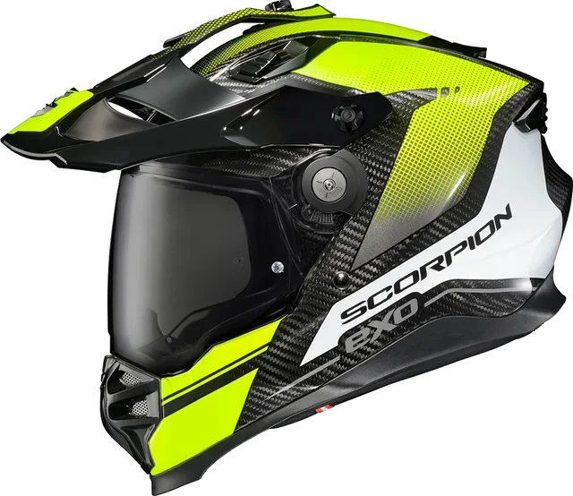 Scorpion XT9000 Dual Sport Helmet Carbon Trailhead Hi Viz