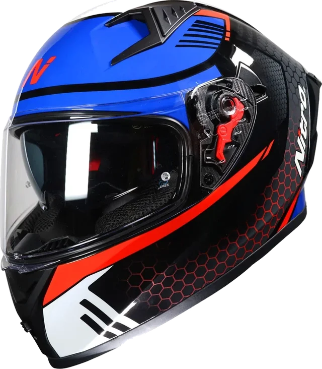 Nitro N501 Apex DVS Helmet Red White Blue Black, Red White Blue Black