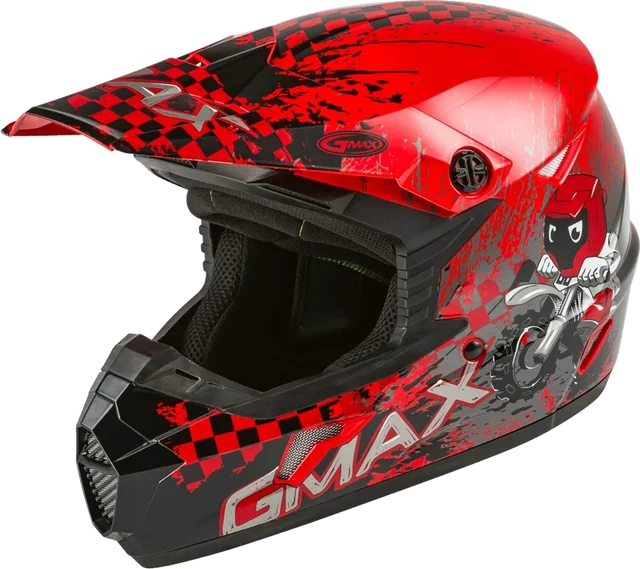 GMAX MX-46Y Anim8 Youth MX Helmet, green