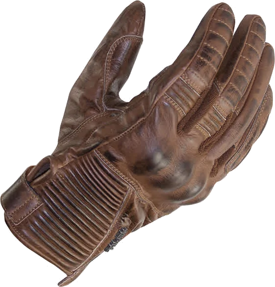 Trilobite Cafe Leather Gloves - Brown, Brown