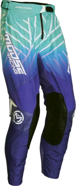 Moose Racing Sahara Pants, Purple/Turquoise
