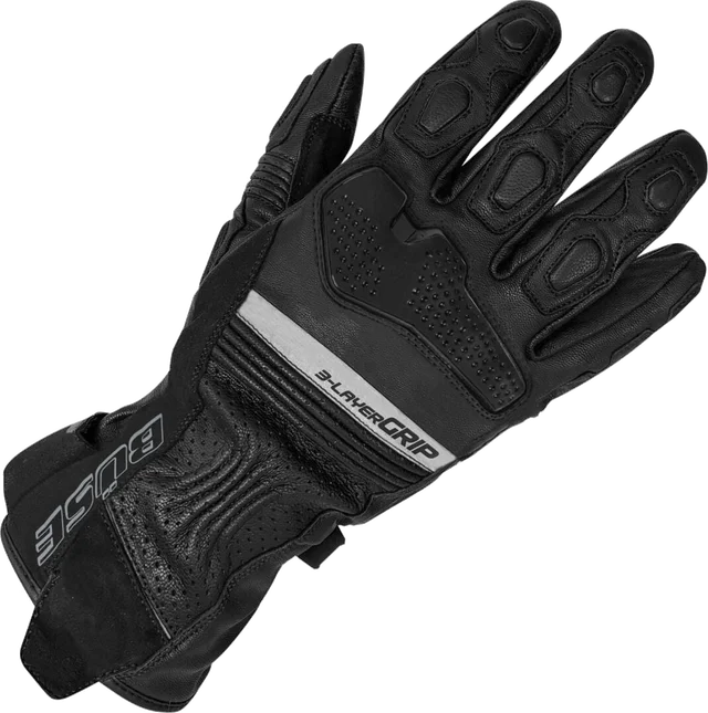 Büse Travel Master Black Waterproof Gloves, black