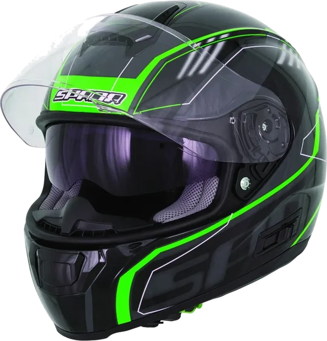 Spada SP16 Gradient Helmet Black Green