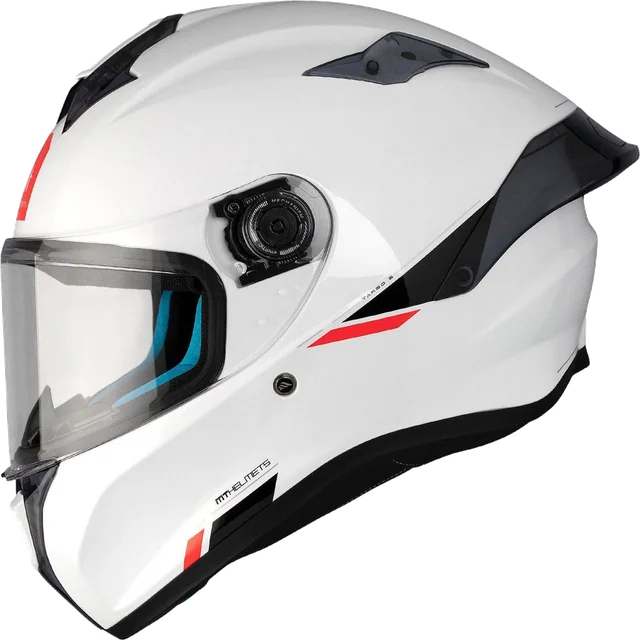 MT Helmets Targo S Solid ECE-22.06 Gloss Pearl White