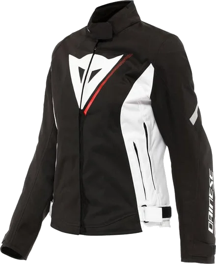 Dainese Veloce D-Dry Jacket Black White Lava Red, Black White Red