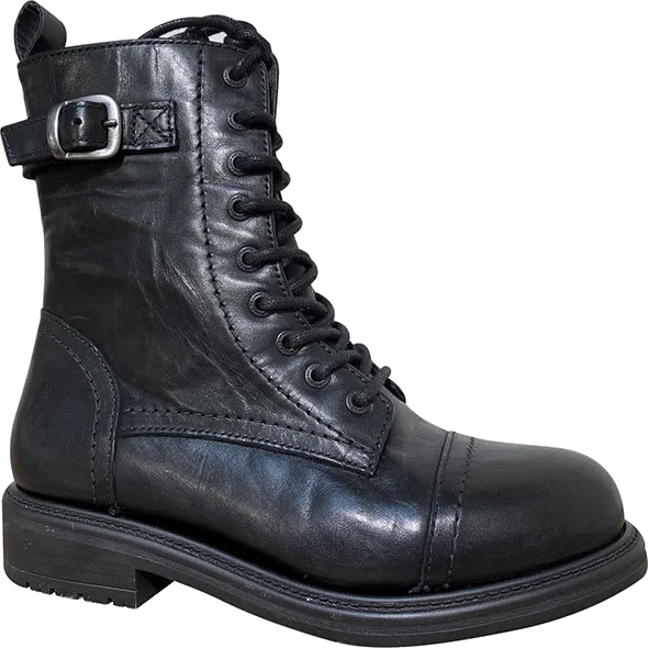 John Doe Ladies Jackie Leather Boots - Black, Black