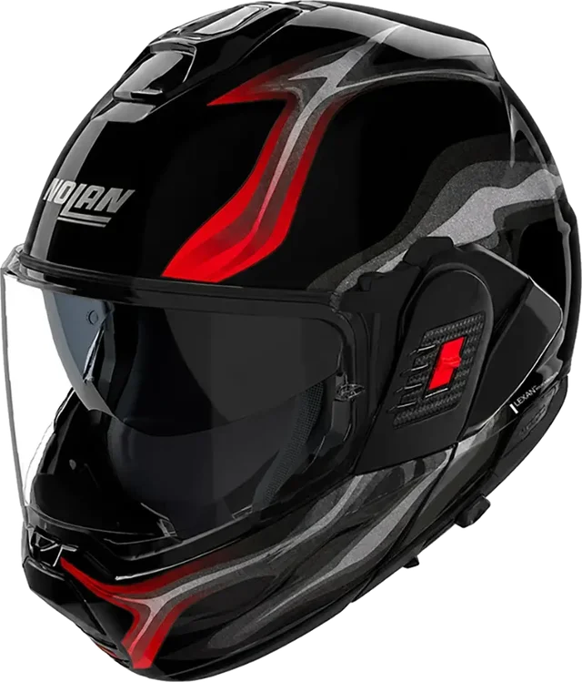 Nolan N120-1 FRENESIA Nero / Rosso, Black / Grey / Red