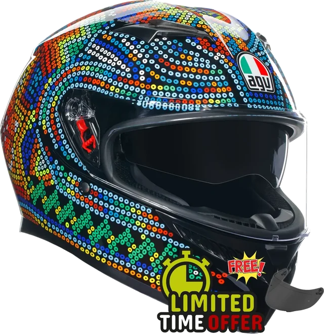 AGV K3 Rossi Winter Test 2018 - Free Dark Visor
