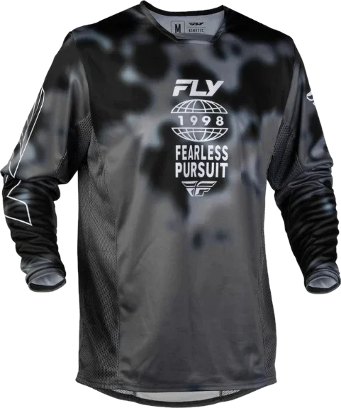Fly Racing Kinetic Blur Jersey, Black/Grey