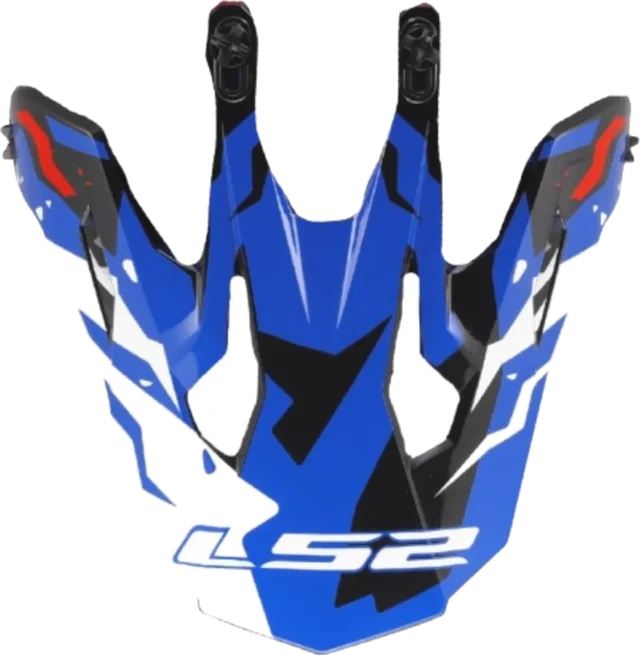 LS2 Gate II Peak Electra Helmet Accessories, gloss white blue red