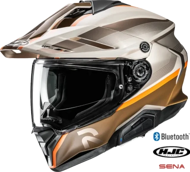 HJC RPHA 60 Dual Sport Bluetooth Helmet Arbre MC7SF 11b Installed