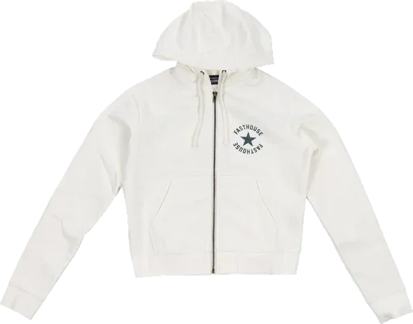 Fasthouse Starlet Hooded Zip Up (Womens), White