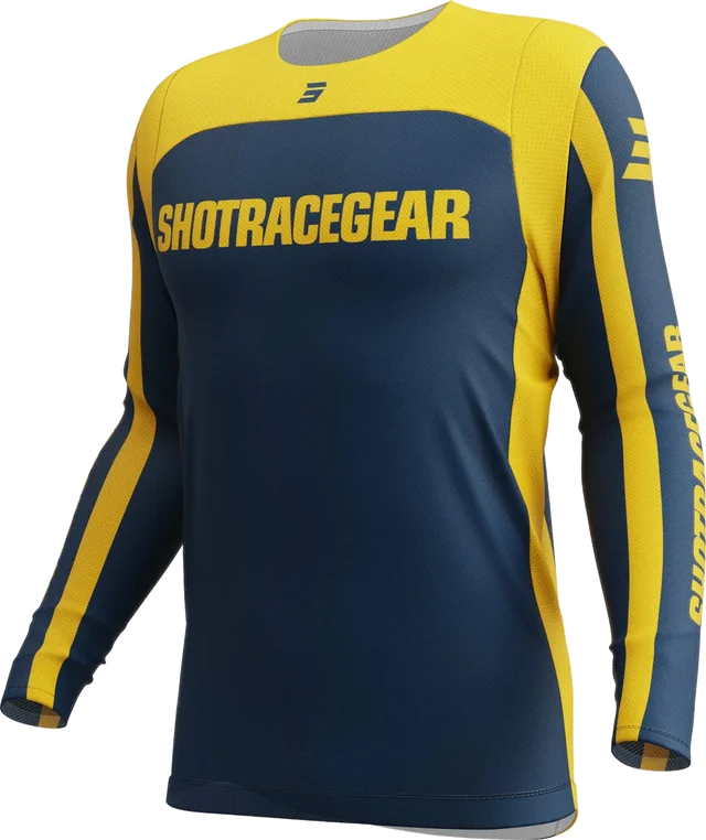 Shot Contact Mythic Motocross Jersey, blue/yellow