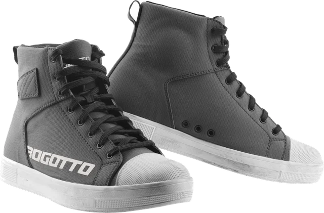 Bogotto Iniego Grey Motorcycle Shoes, black