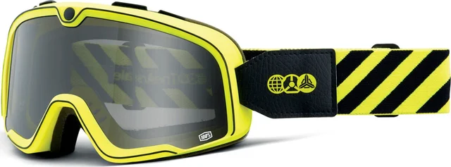 100% Barstow The Arsenale Motocross Goggles, black/yellow
