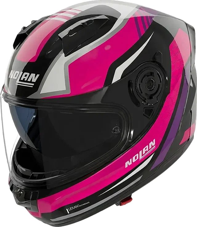 Nolan N60-6 Piega Full Face Helmet, Black / Grey / Pink