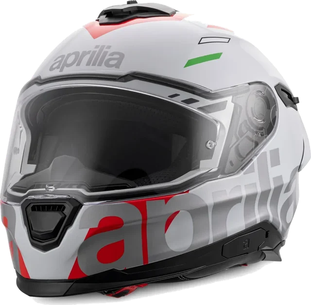 Aprilia Overtake Helmet - White, Black