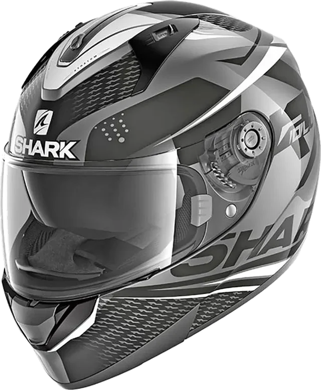 Shark Ridill 1.2 Stratom Full Face Helmet, Anthracite / Black / White