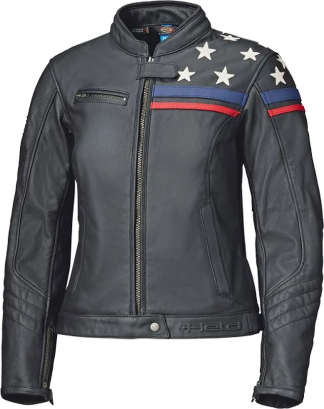Held Midway Ladies Leather Jacket Black Star, Black Star