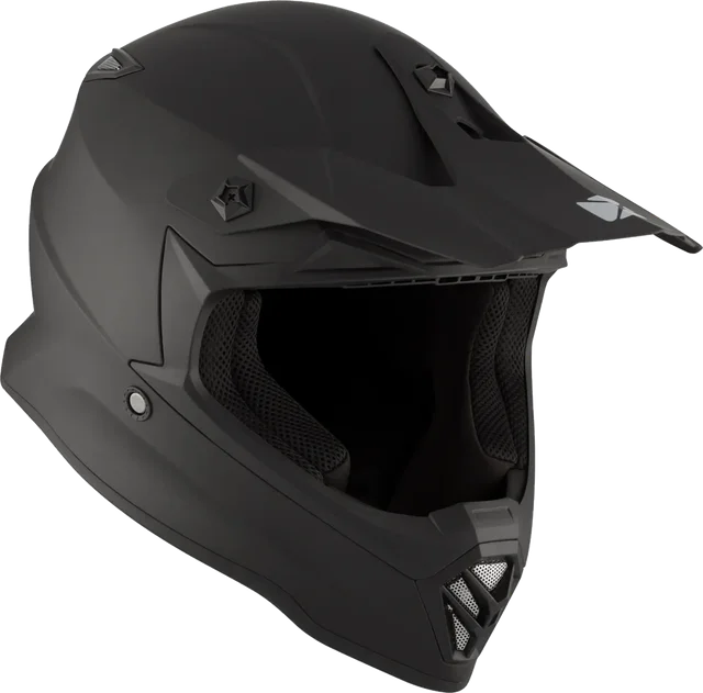 CKX Youth TX019Y Solid MX Helmet, matte black