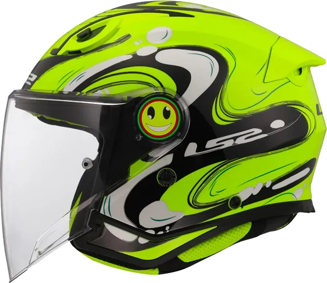 LS2 Funny II Junior Helmet Glup Yellow Fluo Gloss