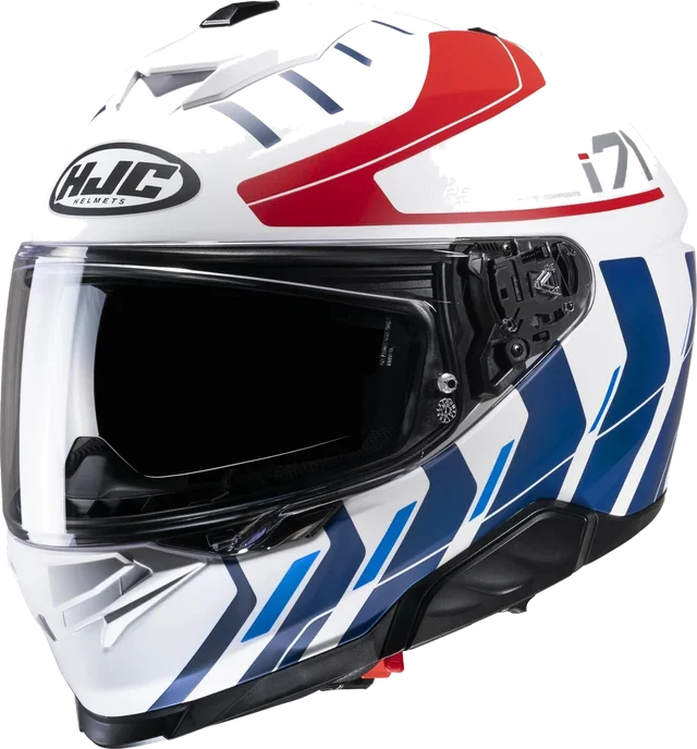 HJC I71 Simo Full Face Helmet, Matte Red/White/Blue