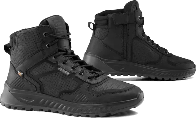 Falco Ace Perforated Motorcycle Shoes, black