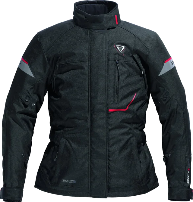 DIFI Nexia Aerotex waterproof Ladies Motorcycle Textile Jacket, black/red