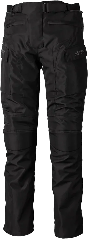 RST Alpha 5 RL CE Mens Short Leg Textile Jeans - Black / Black