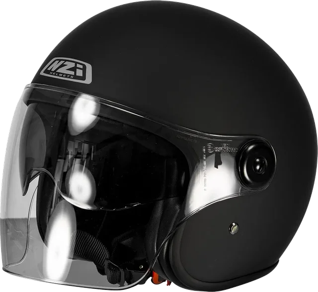 Nzi Ville Open Face Helmet, Matt Black