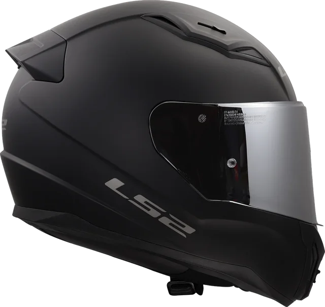 LS2 Centric Helmet - Mirror Silver Shield, Matte Black