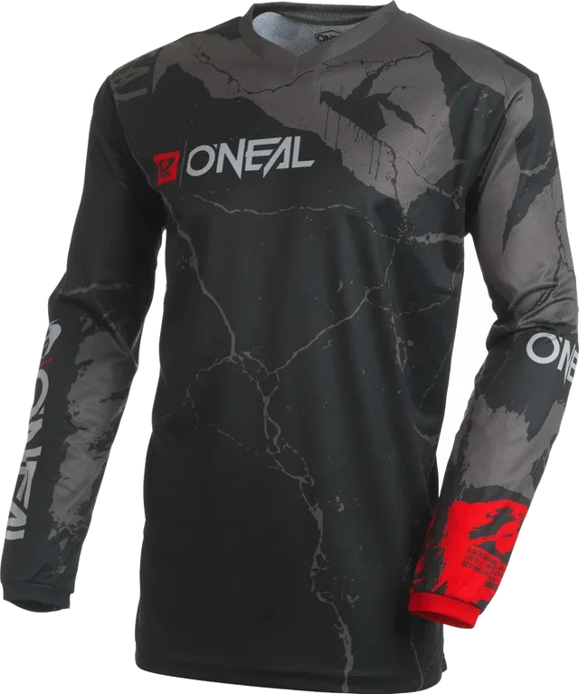 O'Neal Element Acid LS Men's Off-Road Jerseys, black gray