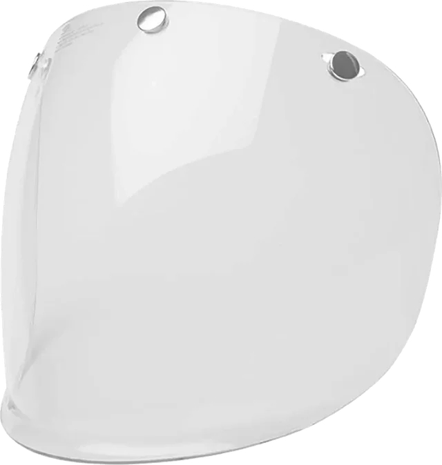 Bell 3-Snap Face Shield Helmet Accessories, clear