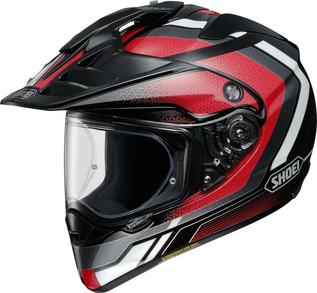 Shoei Hornet ADV Souvereign Motocross Helmet, black/red/white