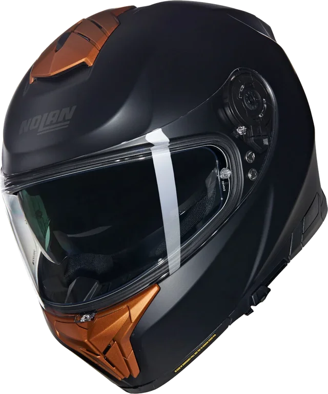Nolan N80-8 Classico Nobile N-Com Helmet, black matt/ochre