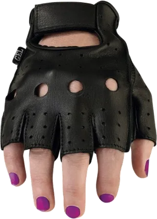 Z1r Leather Motorcycle Half-Gloves 243 Women