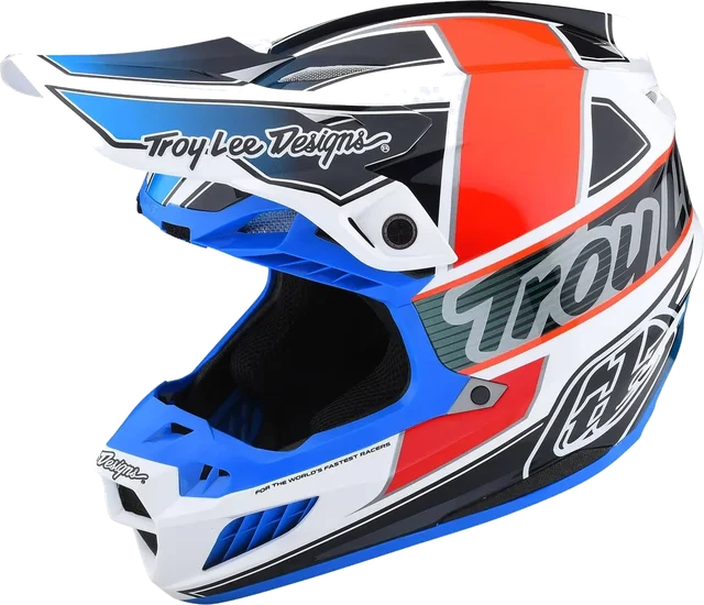 Troy Lee Designs SE5 Composite Team MIPS Helmet, orange blue