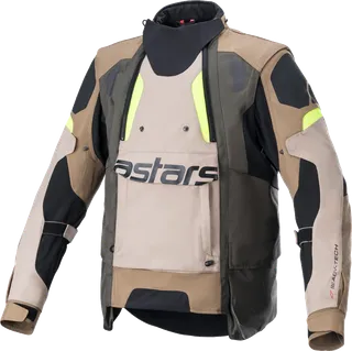 ALPINESTARS Halo Drystar Dark Khaki / Sand / Yellow Fluo